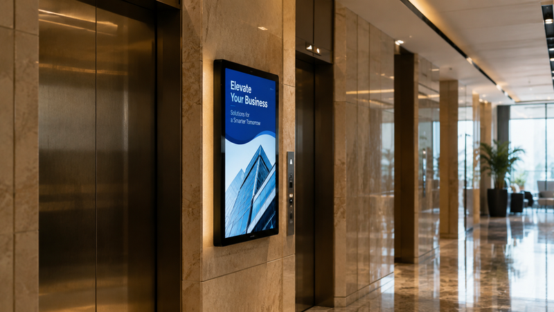 Giải mã Place-based DOOH: Vị thế của màn hình thang máy và tòa nhà